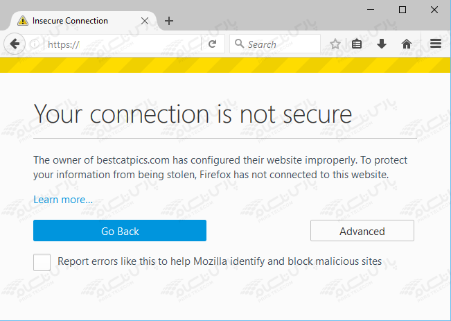 برطرف کردن مشکل Certificate در مرورگر Mozilla Firefox