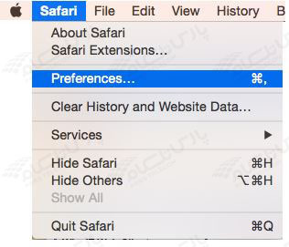 مشکلات مرورگر Safari